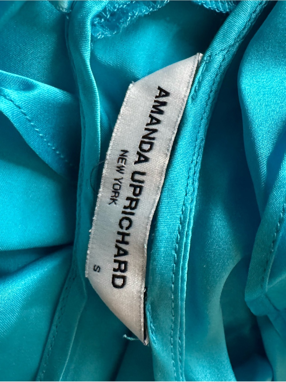 Amanda Uprichard Jaida Maxi in Marina Silk Gown Dress - Picture 11 of 11